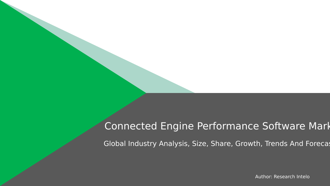 Connected Engine Performance Software Market Research Report 2033